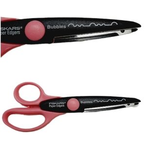 🍒4 for $20🍒 Fiskars BUBBLES Paper Edger Scissors Decorative Edge